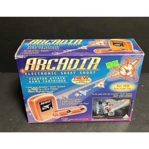 Arcadia Electronic Skeet Shoot Fighter Attack Game Cartridge Image Slide Sealed